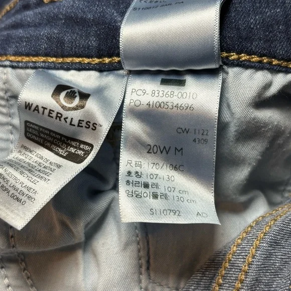 Levi’s Women’s 721 High Rise Skinny Jeans 20W Dark Wash Stretch Denim - Picture 5 of 10